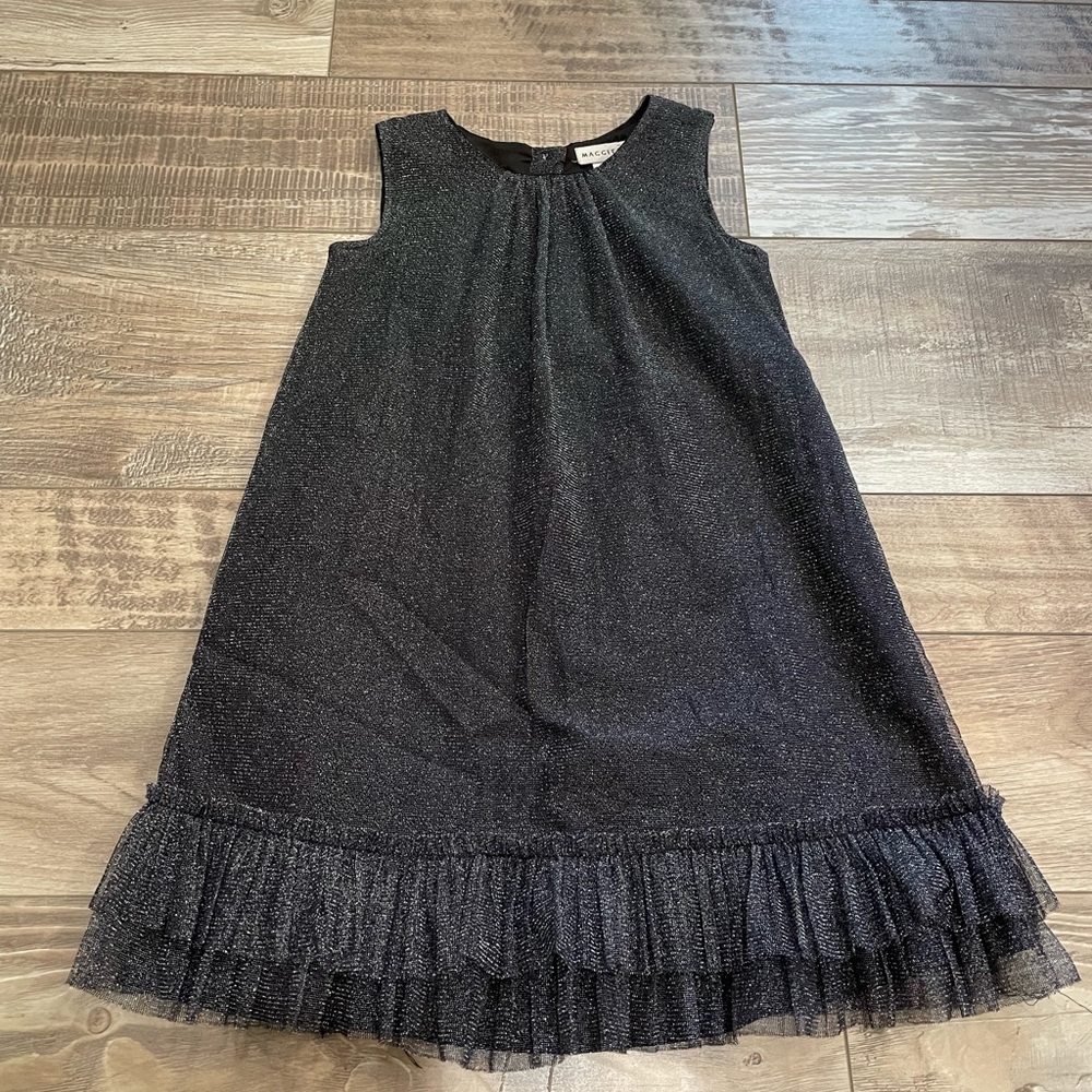 Black/graphite sparkle shift dress